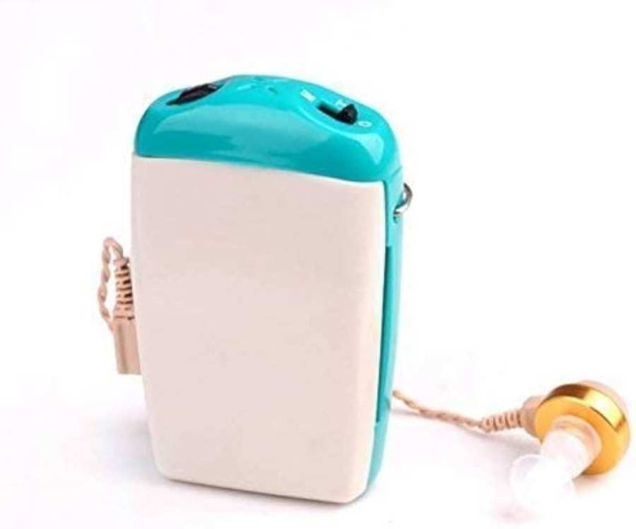 Earmart Pocket Hearing Aids – F-16P Ear Machine (Blue, White)