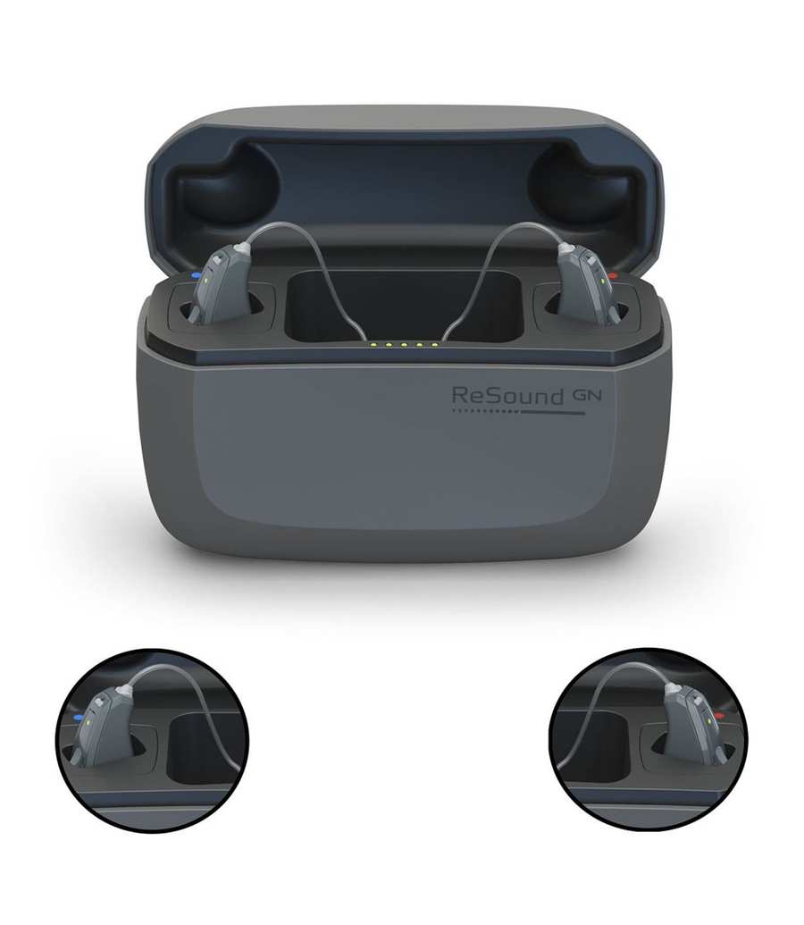 ReSound Key 361 RIE Kit (2 Hearing Aids + Desktop Charger)